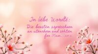 Die besten Sprüche von Töchtern und Söhnen für Mama