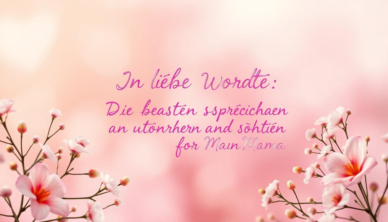 Die besten Sprüche von Töchtern und Söhnen für Mama
