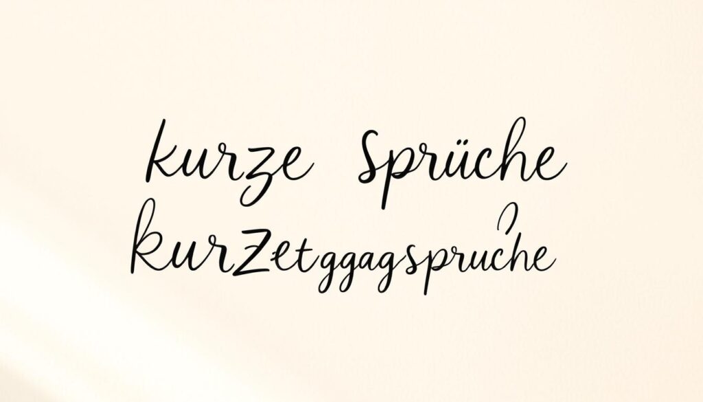 Elegant handwritten "kurze Sprüche" calligraphy on a light, textured background. The phrases appear in a whimsical, playful font, conveying a humorous, uplifting mood. The words float against a soft, blurred backdrop, with subtle gradients and warm, natural lighting that casts gentle shadows. The composition is balanced, with the text centrally positioned but leaving ample negative space to create a sense of simplicity and minimalism. An overall lighthearted, cheerful atmosphere that would suit the "Lustige Muttertagssprüche" section of the article.