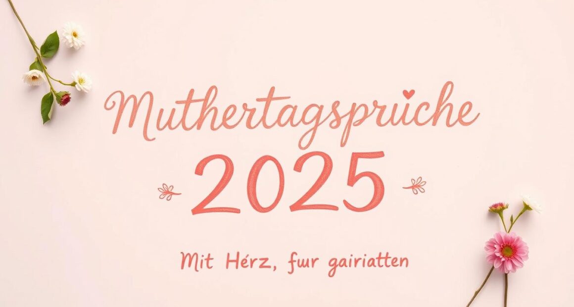 Mit Herz geschrieben: Muttertagssprüche für 2025