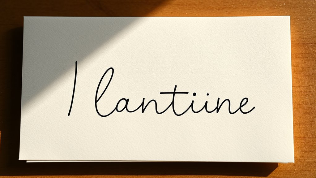 elegante minimalistische handgeschriebene Typografie