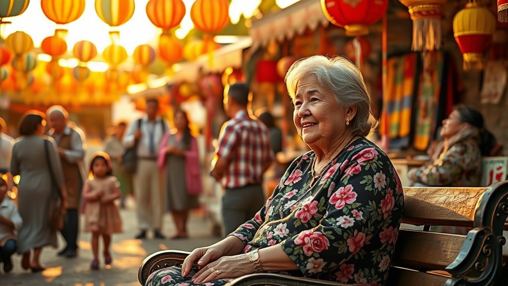 Großmutters Mehrgenerationenfeier