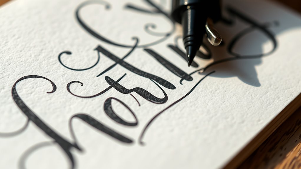 handgemachte Typografie persönlicher Touch