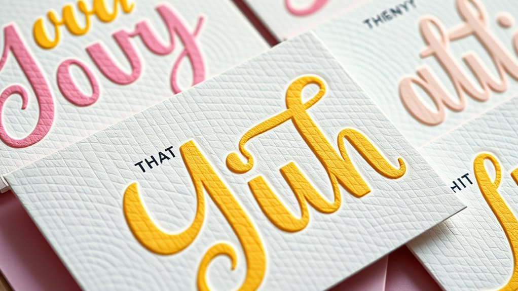 spielerische bunte handgeschriebene Schriftarten