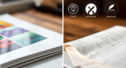 Drucken vs. Handwerk Nachhaltigkeit