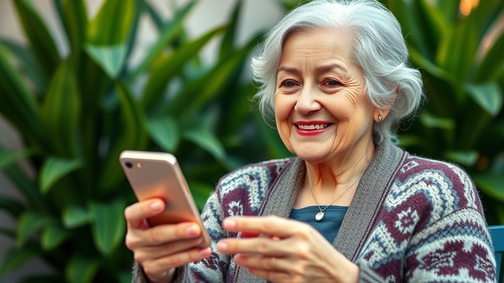 Teile Großmutters Stimme kreativ