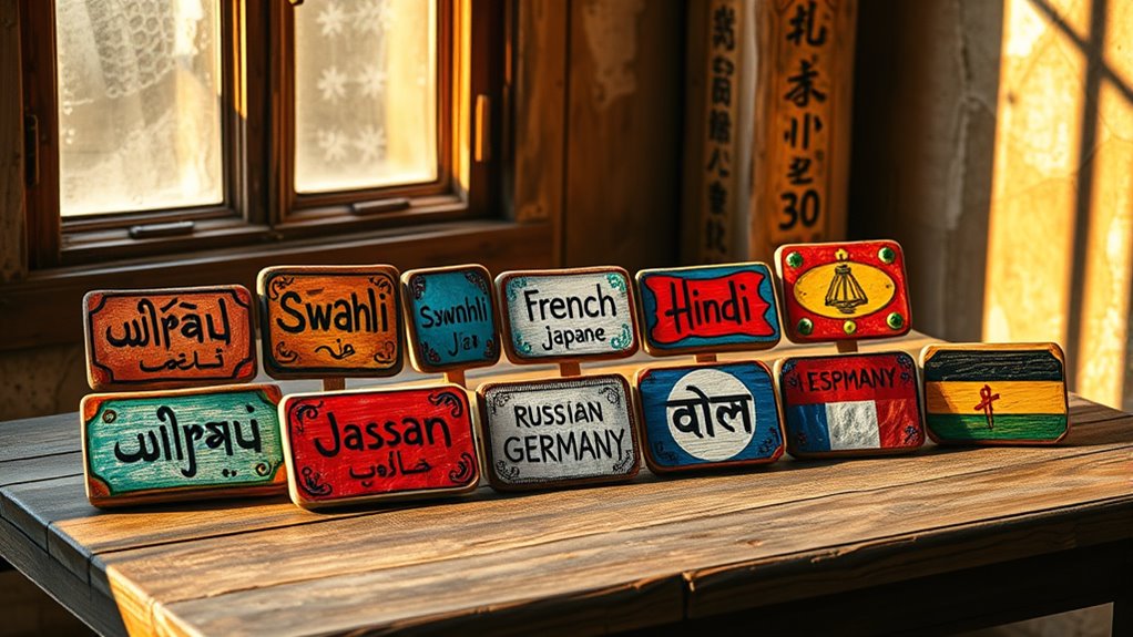 Danke in mehreren Sprachen