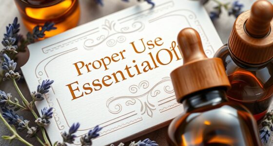 den richtigen Gebrauch von ätherischen Ölen