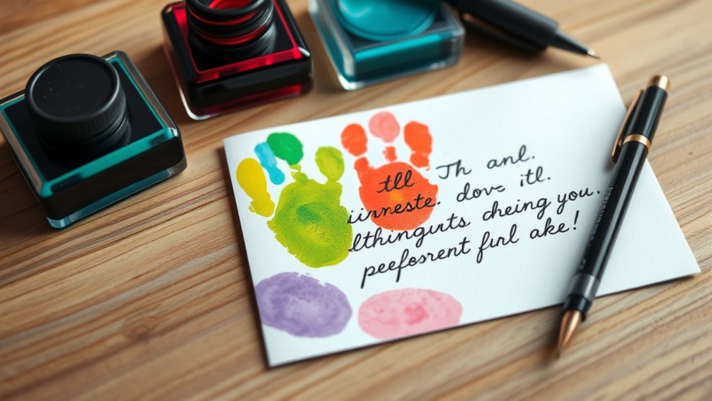 Fügen Sie eine persönliche handschriftliche Note hinzu