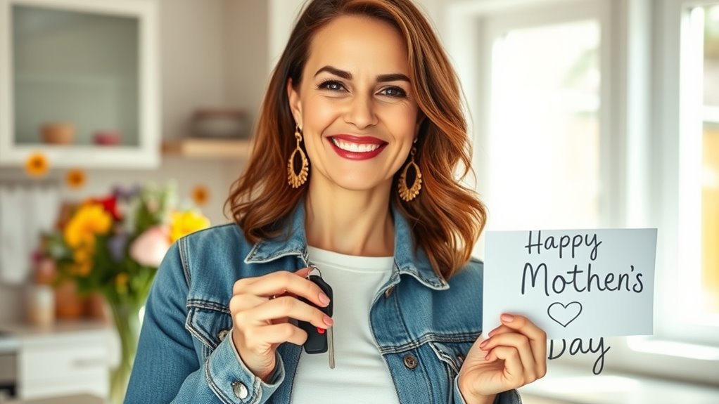 Frag Mama auf humorvolle Weise nach den Autoschlüsseln