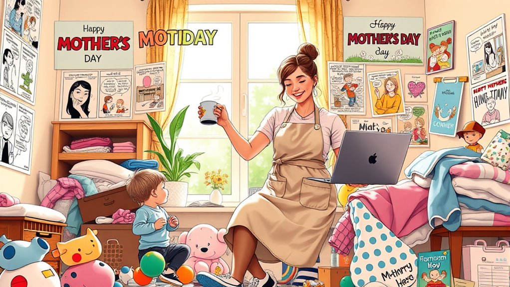 Balance zwischen Arbeit und Familienchaos