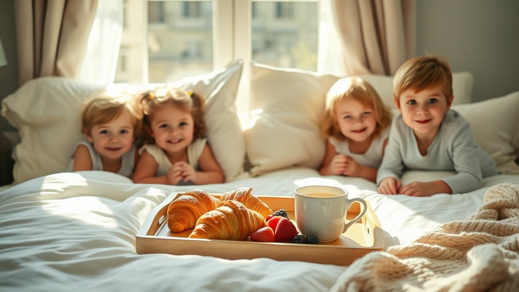 Frühstück im Bett Überraschung
