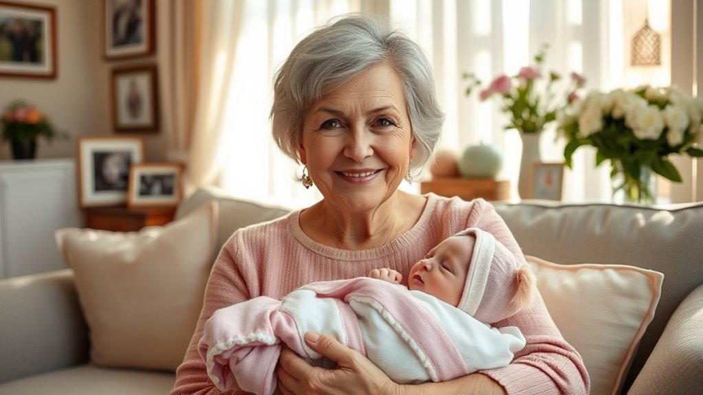 Feier der ersten Mal Großmutter