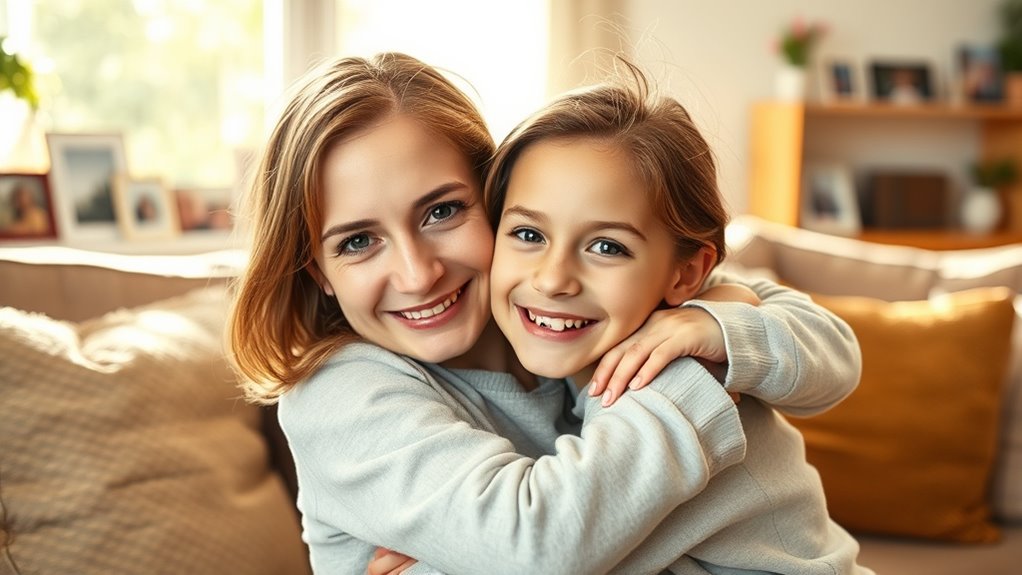 Kind liebe Worte des Kindes an die Stiefmutter