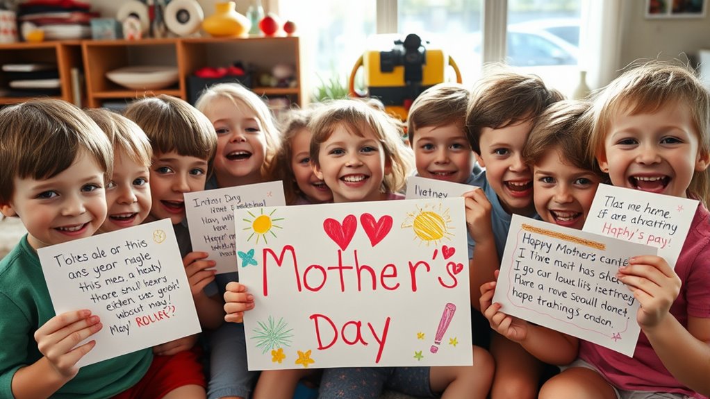 Kinder lustige Liebesausdrücke