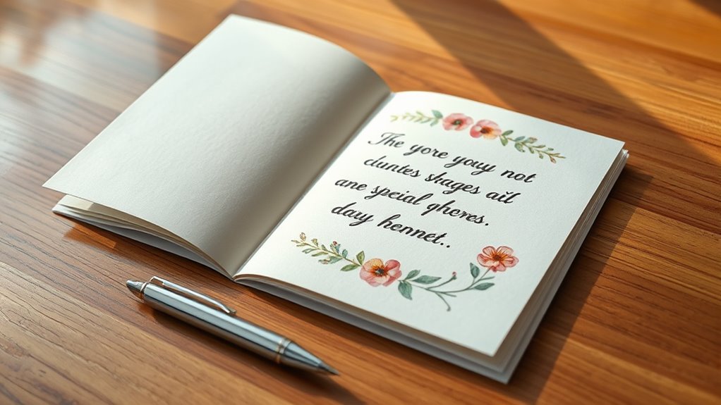 Wählen Sie eine passende herzliche Botschaft