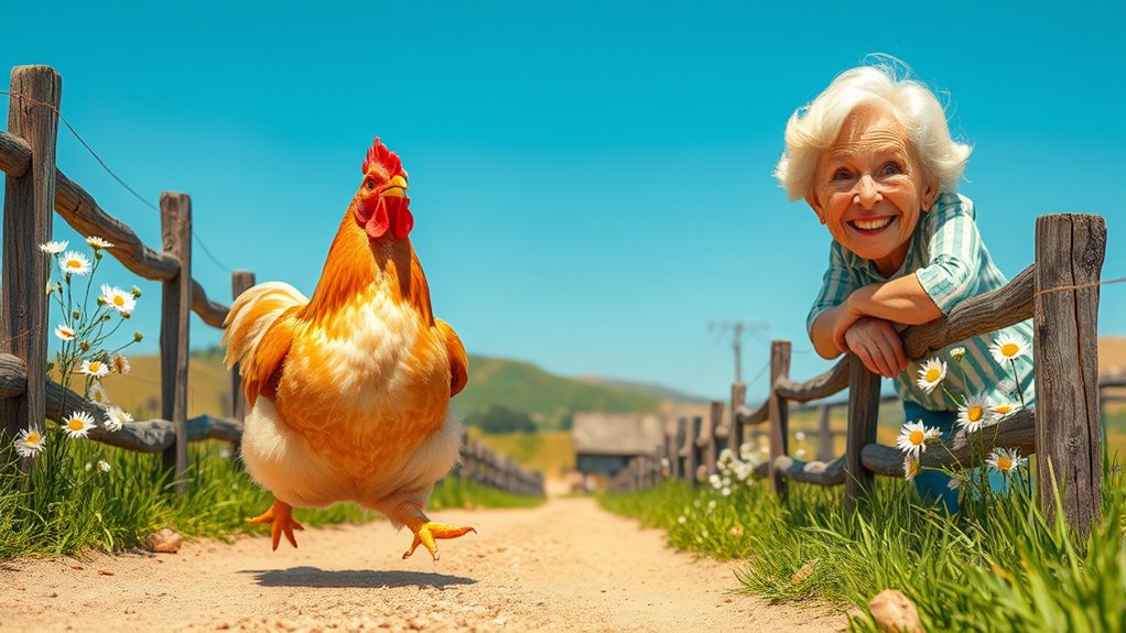 klassischer Hühnchen-Witz-Humor