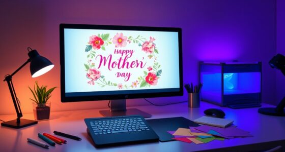 Erstelle eine digitale Muttertagskarte