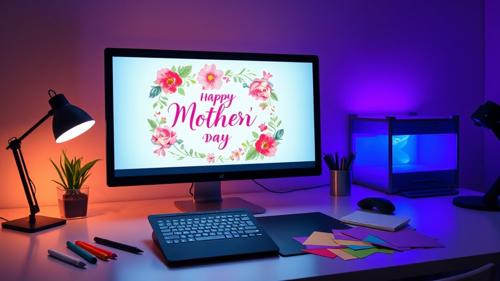 Erstelle eine digitale Muttertagskarte