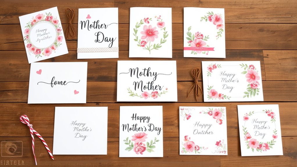 kreative DIY Muttertagskarten