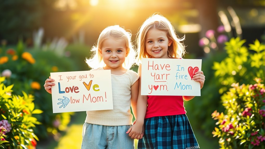 kreative, herzliche Wertschätzung für Mutter