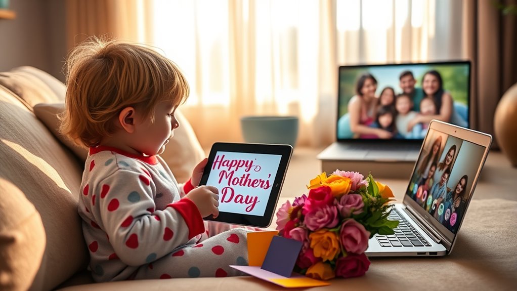 kreative virtuelle Muttertagsgeschenke