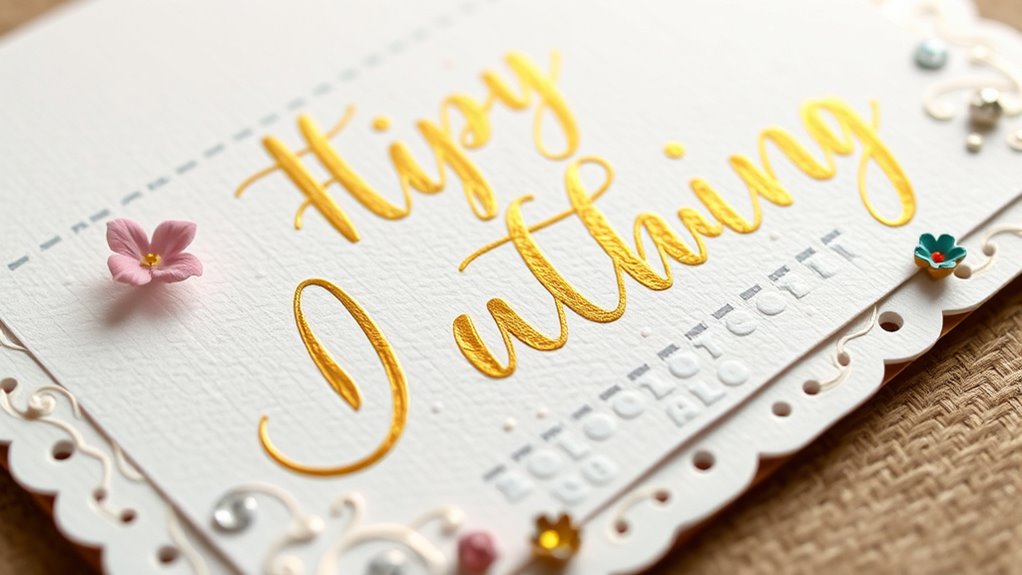 Dekorative Elemente und Kalligraphie