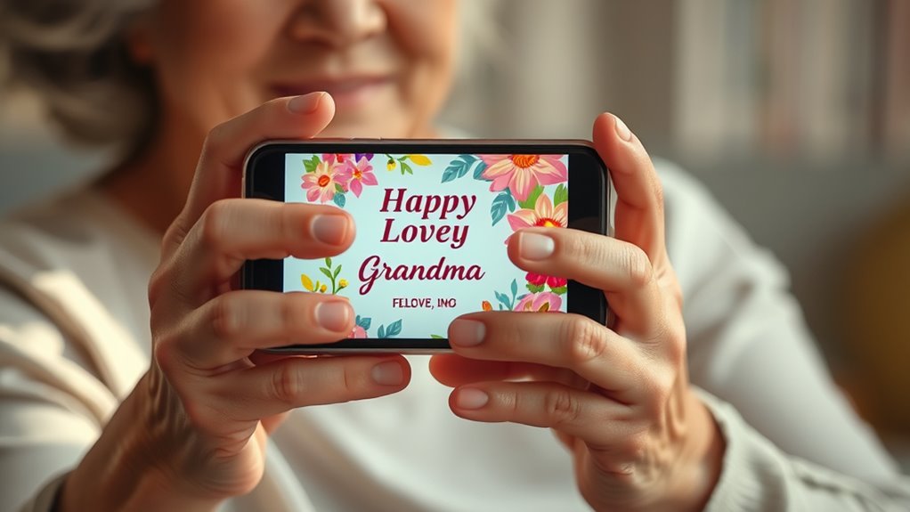 Digitale Grüße für Oma