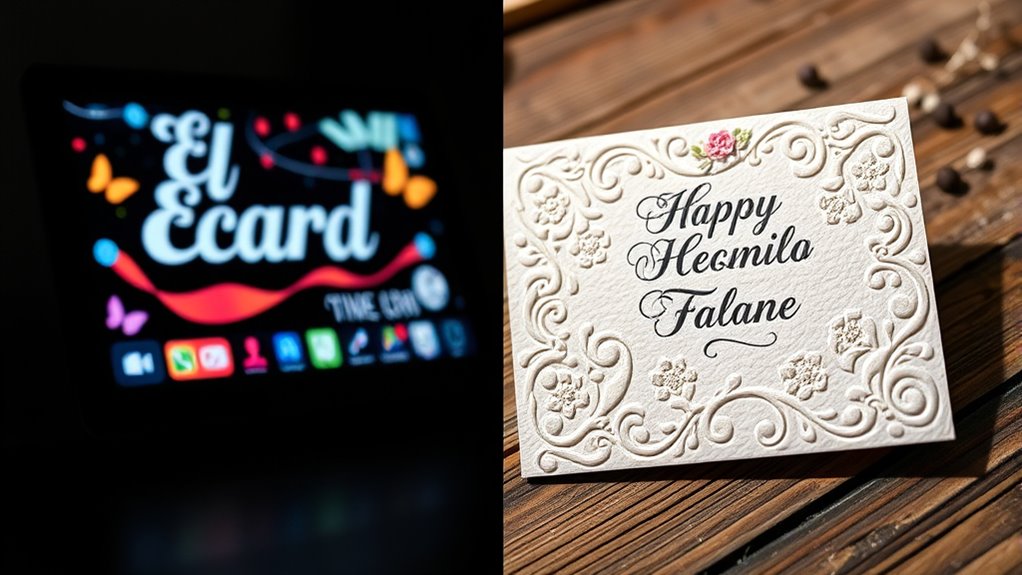 digitale vs handgemachte Kartenkosten