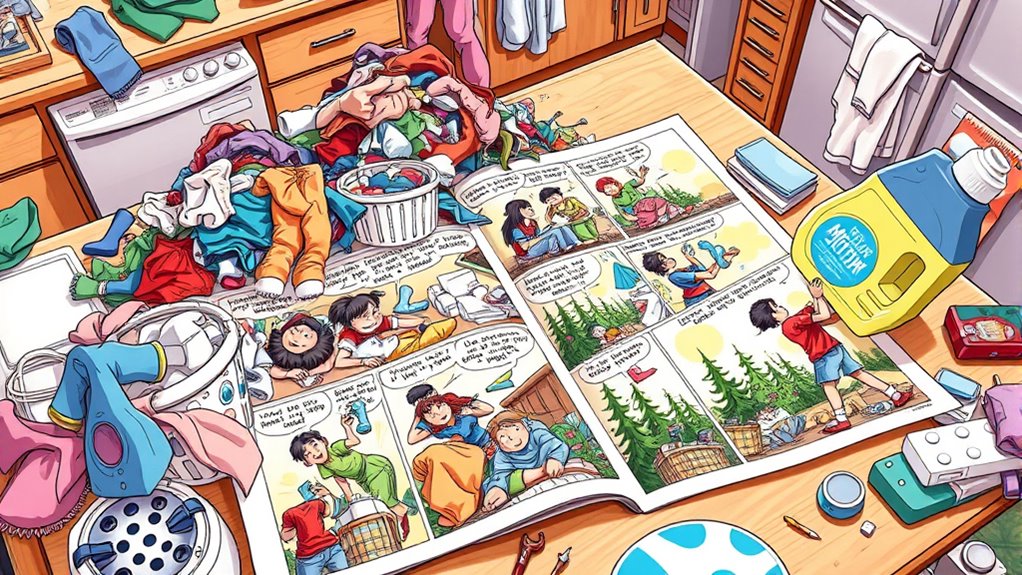 Endloser Wäschezyklus Humor