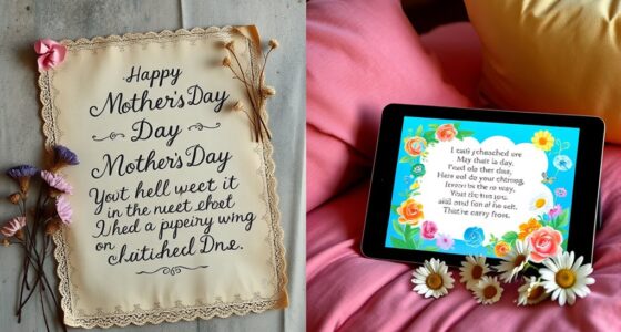 Entwicklung der Gedichte zum Muttertag