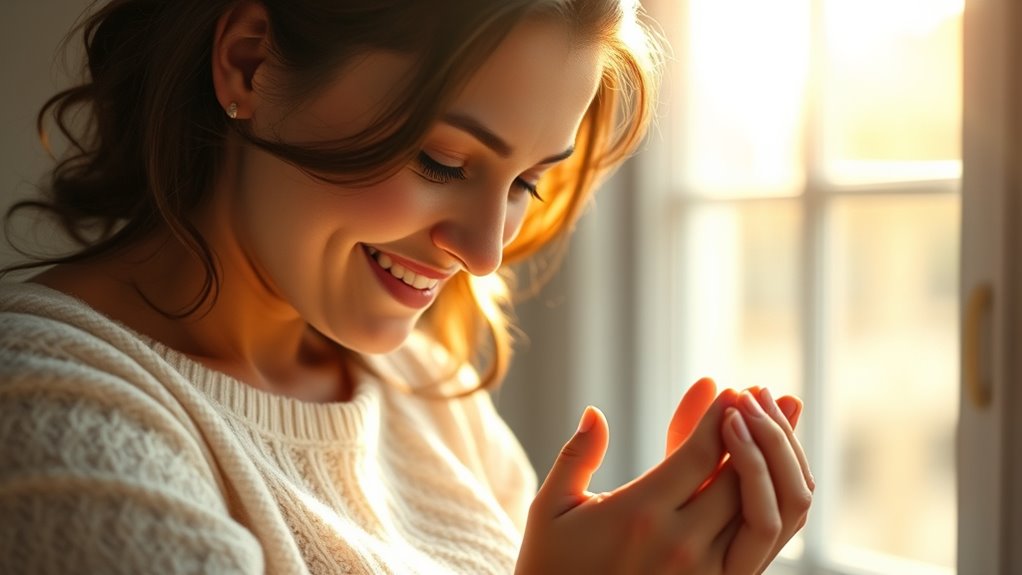 Zeigen Sie aufrichtig mütterliche Dankbarkeit