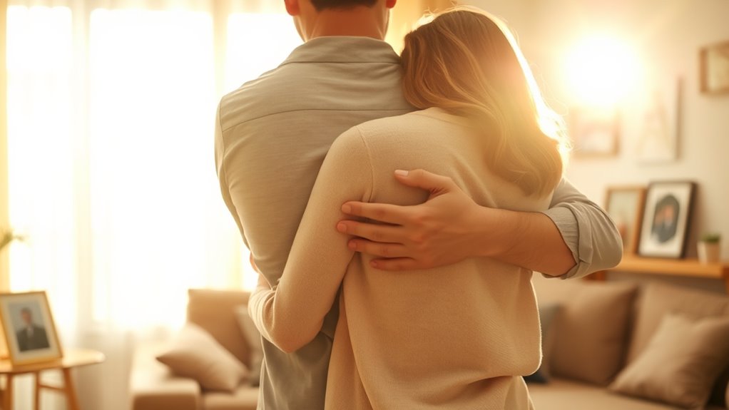 Familie, sein Herzschlag, seine liebevollen Worte