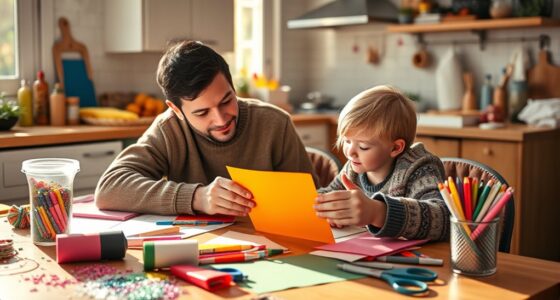 Vater Kind Überraschungskarte