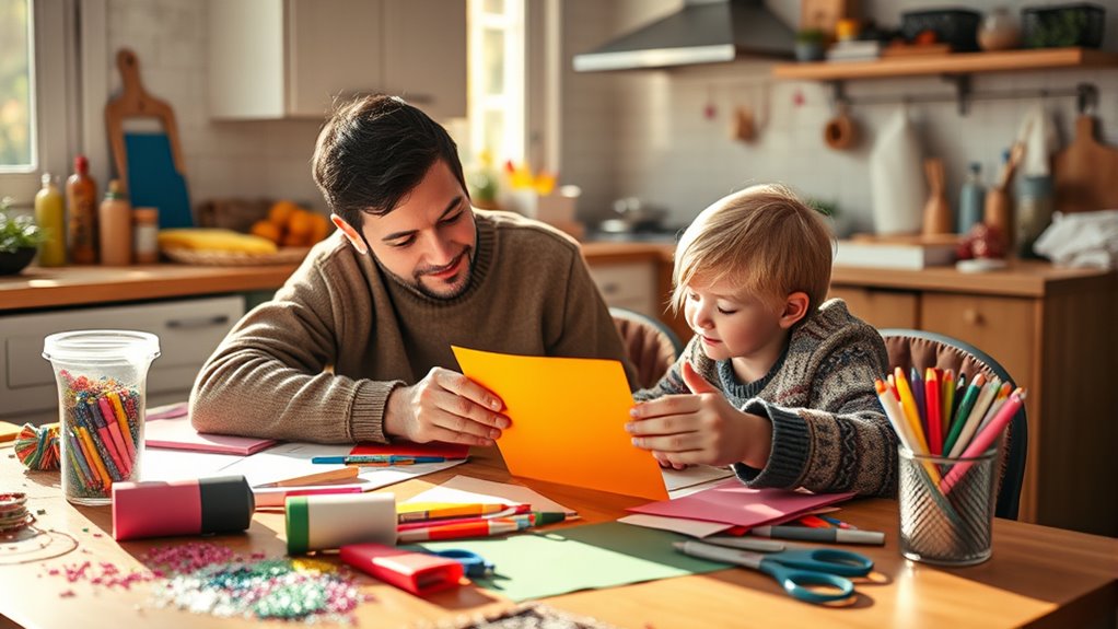 Vater Kind Überraschungskarte