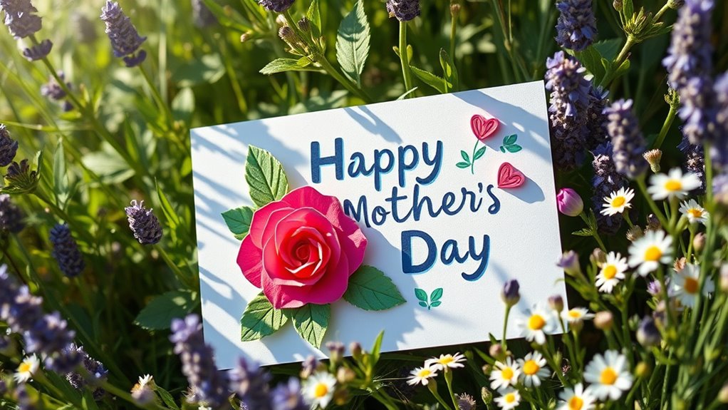 Blumige, naturinspirierte Muttertagsidee
