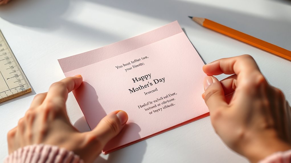 Faltmarke Knick ausrichten