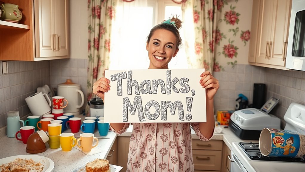 Lustige Wege, um Mama zu danken