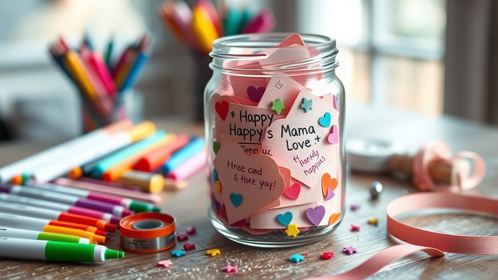 Materialien für Glück sammeln