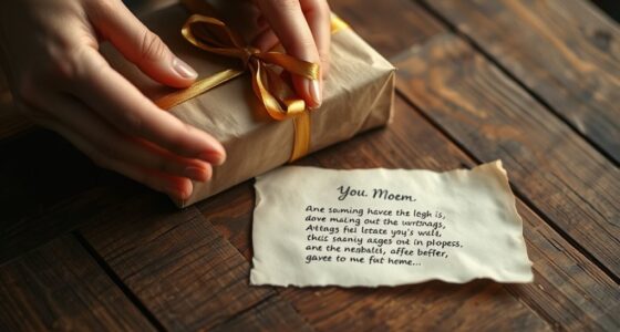 Geschenke begleitet von Poesie