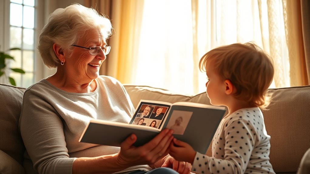 Großmutters Liebe Wärme gefeiert