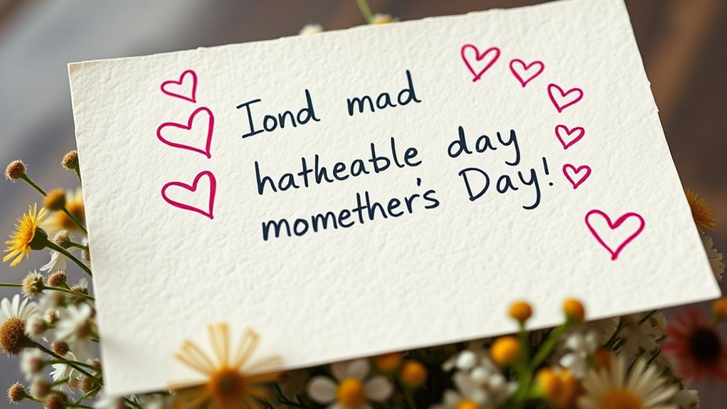 herzliche humorvolle handgeschriebene Notizen