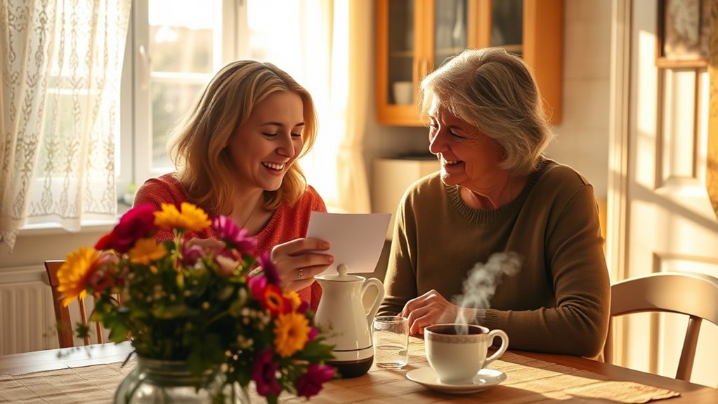Herzliche Botschaften von Töchtern