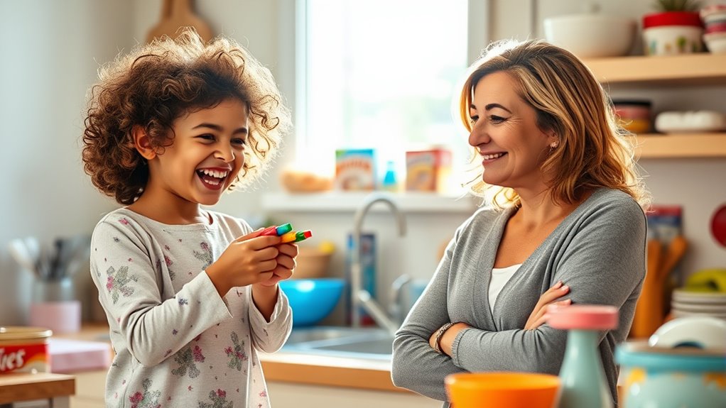 Humorvoll die Regeln der Mama missachten