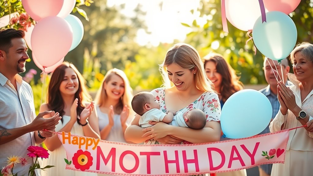 inklusive Familie und Freunde