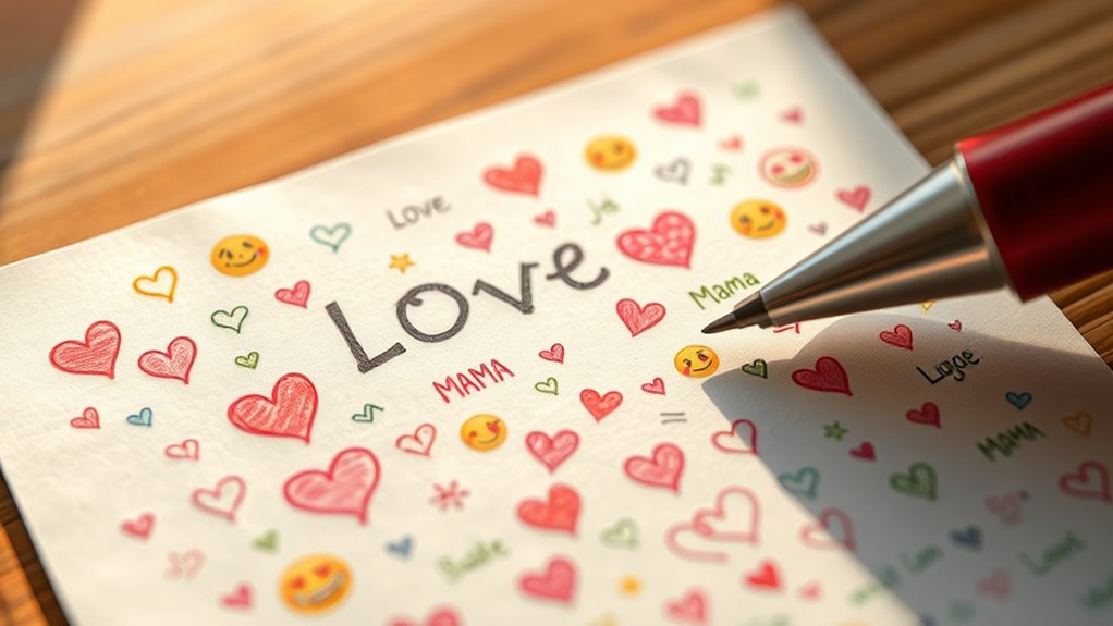 Liebesnachrichten in Emojis