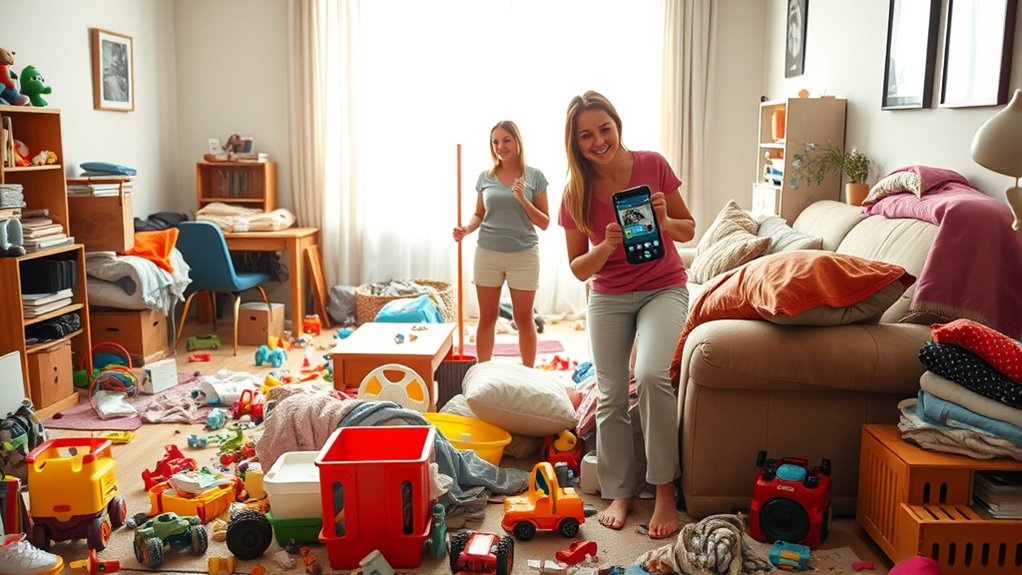 unordentliches Haus liebevolles Chaos