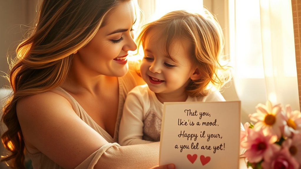 Mama's Umarmungen und Worte