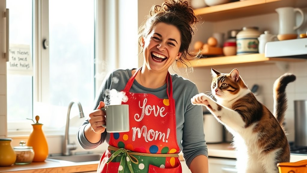 Mamas fröhlicher Humor erhellt alles