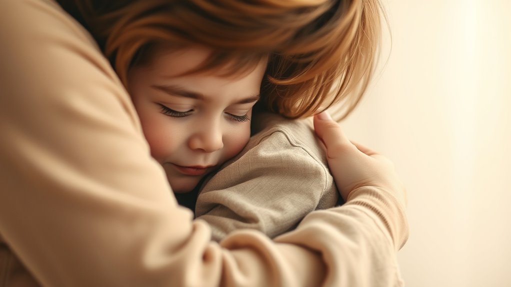 Mutters tröstende Umarmung heilt